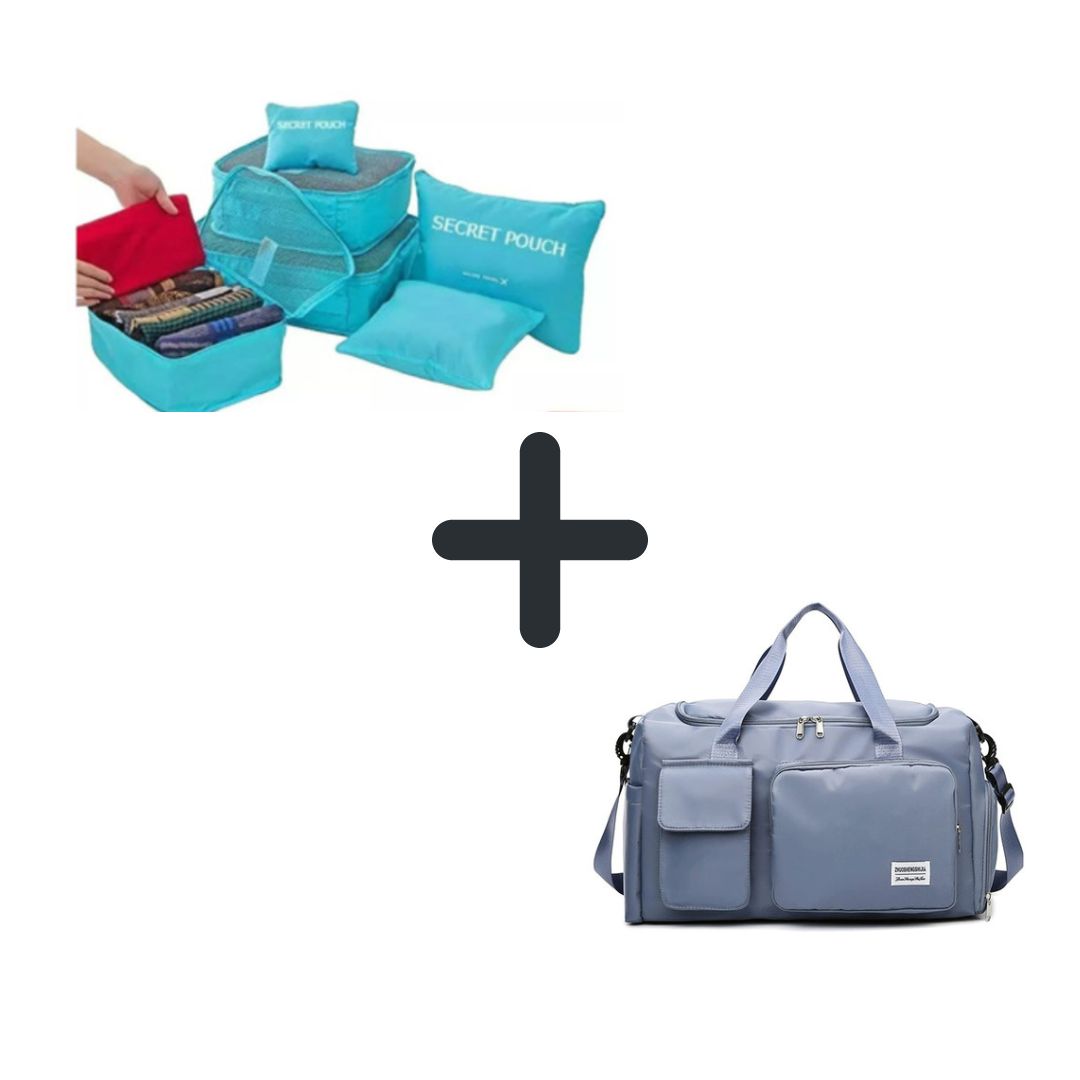 Combo maleta deportiva + organizador